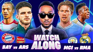 MAH LIVE: BAYERN VS ARSENAL & MAN CITY VS REAL MADRID UEFA CHAMPIONS LEAGUE QF 2ND LEG WATCH ALONG!