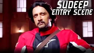 Sudeep's Dynamic Entry Scene in Maanikya | 2018 Hindi Dubbed Action Scenes