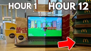 i SPENT 12 HOURS at MCDONALD'S playing Pet Simulator X