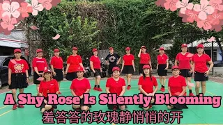 💃A SHY ROSE IS SILENTLY BLOOMING ( 羞答答的玫瑰静悄悄的开 ) 💃LINE DANCE💃DEMO BY HAPPY COLORFUL TCI💃