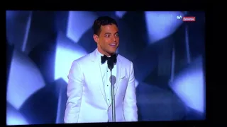 Rami Malek Wins an Emmy for 'Mr. Robot'