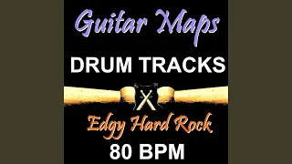 Edgy Hard Rock Drum Track 80 BPM Instrumental Drum Beat for Bass Guitar