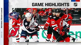 Blue Jackets @ Devils 4/6 | NHL Highlights 2023