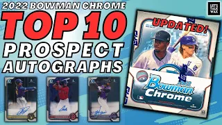 Top 10 Prospect Autographs in 2022 Bowman Chrome Right Now | Baseball Cards | Jackson Chourio