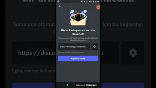 discord sunucu linki nasıl koyulur ?