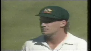 New Zealand v Australia 1990 Only Test Highlights.