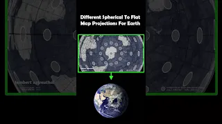 Different Spherical To Flat Map Projections For Earth