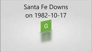 Santa Fe Downs on 1982 10 17