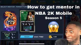 How To Get Mentor In NBA 2K Mobile Season 5