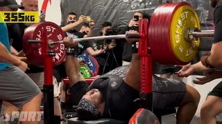 Julius Maddox 355kg (782.6lb) RAW Bench Press World Record 2021