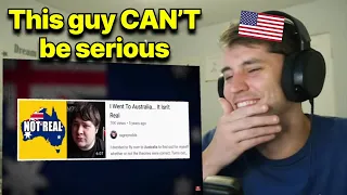 The YouTuber Who Thinks Australia Doesn't Exist (American reaction)