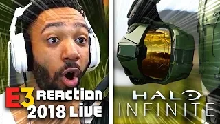 HALO INFINITE LIVE REACTION! - XBOX [E3 2018] | runJDrun