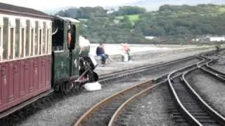 "Blanche" pulling out of Porthmadog Station