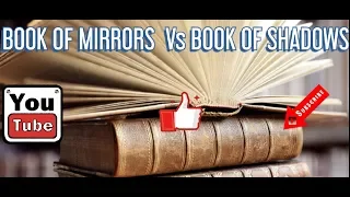 A BOOK OF MIRRORS Vs A BOOK OF SHADOWS.. 5 min witchy tips " what goes in what " ?🤷‍♀️