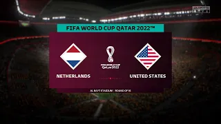 Netherlands Vs USA | Round of 16 | FIFA World Cup Qatar 2022 | FIFA 23 Gameplay