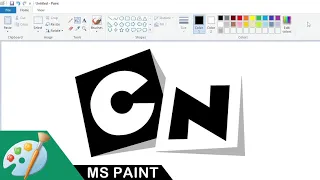 How to draw a Cartoon Network logo using MS Paint | Drawing Tutorial