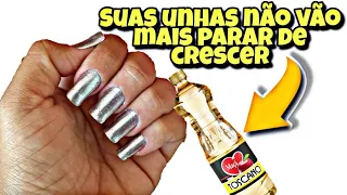 COMO TER UNHAS MUITO GRANDES E DURAS EM 2 DIAS COM ESSA RECEITA CASEIRA PARA UNHAS  UNHAS