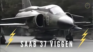 Texan Reacts to Saab 37 Viggen-A beautiful Swedish Thunderbolt in the sky