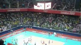 London 2012 Olympics: Men's volleyball, Brazil v Russia