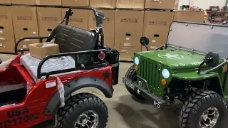 125CC MINI JEEP | WALK AROUND | QUICK START | WILLYS EDITION | BEST CHRISTMAS GIFT | 855-984-1612