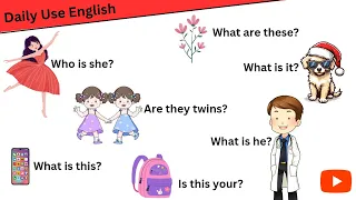 Daily Use English Question Answers | Learn interrogative Sentences | English Speaking Practice