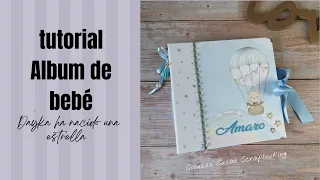 TUTORIAL como hacer album scrapbook para BEBE. Tips / Dayka 3