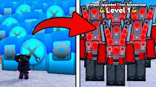 I Spend ALL MY GEMS 💎 To Open 100x INJURED CRATE 😎 for Hyper - Roblox Toilet Tower Defense