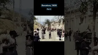 Where would you go if you could TRAVEL IN TIME?🤯 Incredible footage from Barcelona 114 years ago!🇪🇸