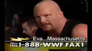 stone cold steve austin: "you keep talking to me like that here in person, i might hinder your life"