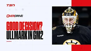 How big of a risk is starting Ullmark over Swayman in Game 2? | OverDrive Hour 3 | 04-22-24