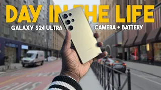 Day In The Life With The Samsung Galaxy S24 Ultra (Camera & Battery Test)