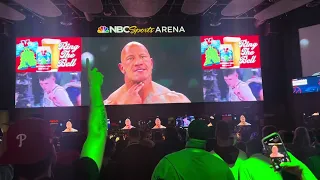 Wrestlemania XL - The Rock and Roman Reigns win (Reaction from Xfinity Live! bar in Philadelphia)