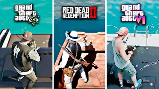 GTA 6 vs GTA 5 vs RDR 2 | LA EVOLUCIÓN GRÁFICA