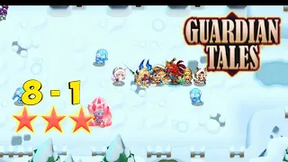 Guardian Tales : world 8-1 ( Nightmare ) Guide Complete [ 3 Star ]