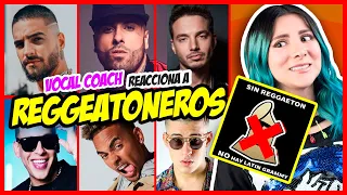 REGGEATONEROS ¿Cantan? ¿No hay LATIN GRAMMY? | VOCAL COACH REACCIONA | Gret Rocha