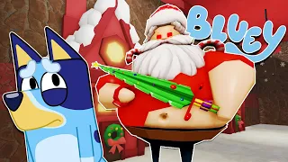 BLUEY ESCAPA de la PRISION de BARRY SANTA CLAUS | Las Aventuras de BLUEY en ROBLOX!