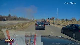 Caught on Camera: Dashcam footage shows multi-vehicle crash I-25 & Bijou