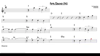 Blueberry Hill - Fats Domino 1940 (Bb Tenor Sax) [Sheet music]