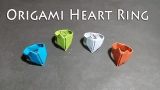 Origami Heart Ring - Paper Heart Ring Instructions