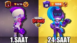 24 SAAT BOYUNCA EMZ OYNADIM! KAÇ KUPA KASTIM? Brawl Stars