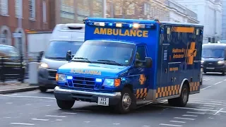 Heathrow's Ford E-Series ambulance transporting patient in London