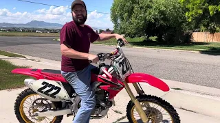 Making a CRF450R more reliable first test ride.