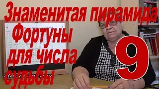 Знаменитая пирамида Фортуны для числа судьбы 9