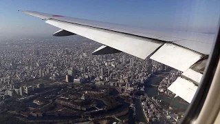 [120万回突破！ありがとうございます！]ノーカット!!! 快晴の大阪上空!!! 離陸から着陸まで収録!!! 羽田空港-伊丹空港 ANA017便 Boeing 777[機窓2015]