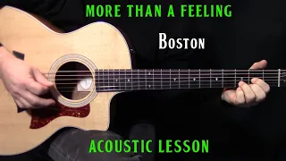 how to play "More Than a Feeling" on guitar by Boston - acoustic guitar lesson