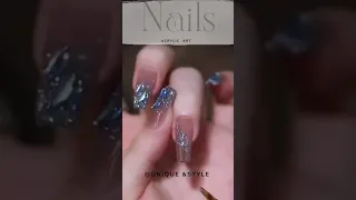 Nails art 2023 /crystal nails #your time #shorts #nails