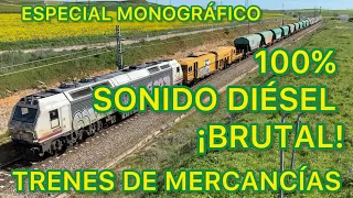 Reportaje TRENES de mercancías en Salamanca España FERROCARRIL Renfe Captrain Medway