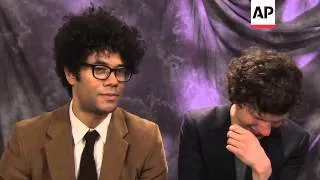 British comedic actor/director Richard Ayoade, at the Sundance Film Fest. to promote "The Double," w