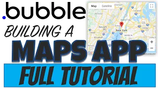 Building Map Apps (Map Component) with Bubble.IO | Bubble.io Tutorial for Beginners 2022