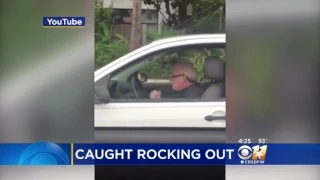 170708136 Old Man In Car Rocking Out To Metallica